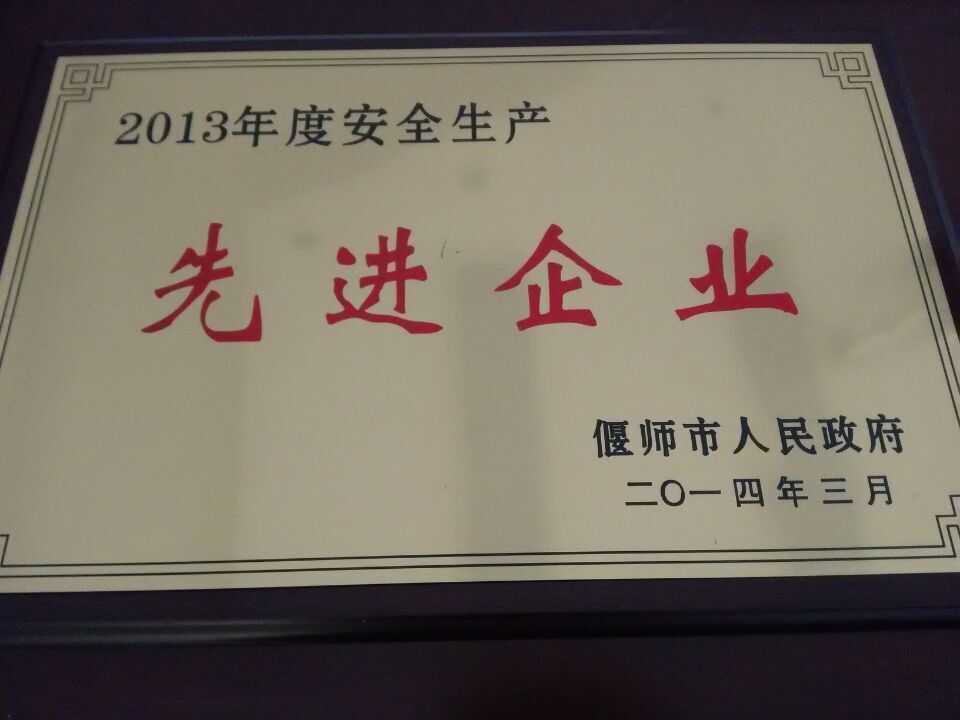 2013年先进企业